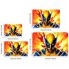 Marvel Authorized Polyester Fleece Door Mat | Wolverine Pattern, Machine Washable, Ideal for Living Room, Bedroom Decor, Enha