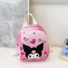 Disney Mickey Minnie Hello Kitty Kuromi My Melody Pattern Children Backpack For Kindergarten Kids