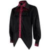 Men’s Halloween Medieval Costume Lace Pleated Shirt