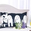 3D Bettbezug-Sets Indischer Elefant Bettwäsche-Set Schwarz Weiß Ropa De Cama King Size Tier Böhmische Bettwäsche 228x228 Bettwäsche