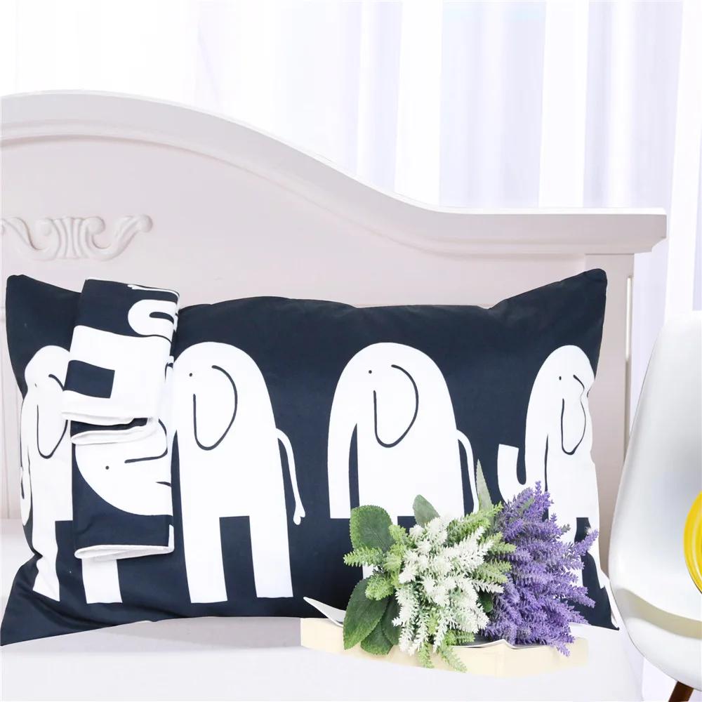 3D Duvet Cover Sets Indian Elephant Bedding Set Black White Ropa De Cama King Size Animal Bohemian Bedding 228x228 Bed Linen