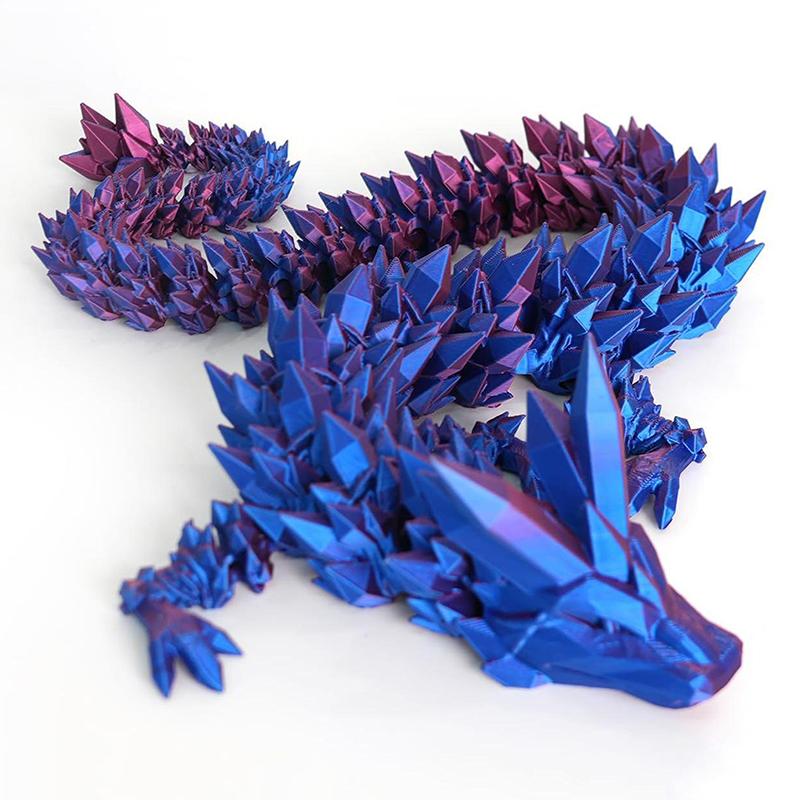 3D-printede dragefigurer Flerleddet bevegelig dragemodell Leker Bordplate Dekorativt ornament Bursdagsgaver