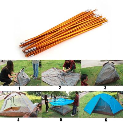 2pcs//set 8.5mm Aluminum Alloy Tent Rod Replacement Tent Support Poles Accessories Outdoor Camping Tent Pole