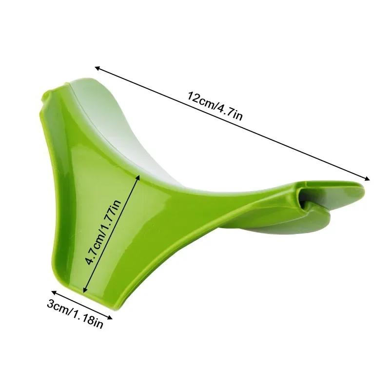 Anti-Spill Silicone Slip Liquid Funnel Pour Soup Kitchen Gadget Durable Suitable For Bowl Pot Useful Home Gadget Kitchen Accesso