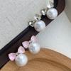 Korean Style Pearl Bow Stud Earrings - Elegant, Cute, Versatile Fashion Accessory