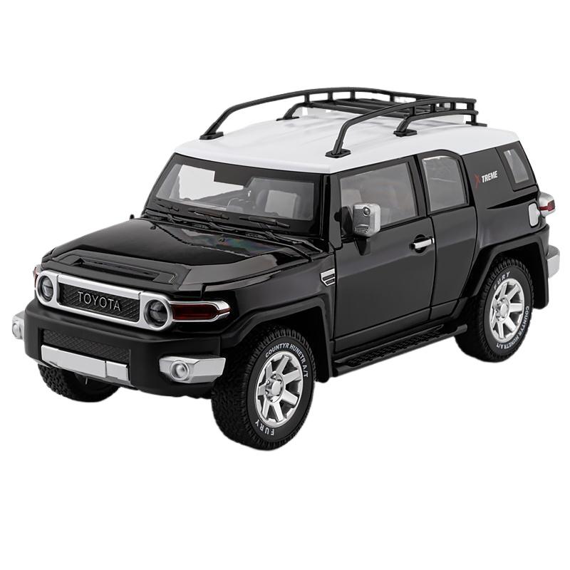1/24 Toyota FJ Land Cruiser SUV Off Road Toy Car Diecast Metal Alloy Vehicle Miniature Model Collection Gift for Boy Children