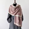 New Women Winter Scarf Cashmere Pashmina Shawls and Wraps Bufandas Bird Print Warm Thick Scarves Blanket for Lady