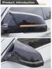 Compatible with BMW 5 Series F10 LCI Late Model, Left or Right-Hand Drive, Glossy Black Carbon Fiber Rearview Mirror Cover.