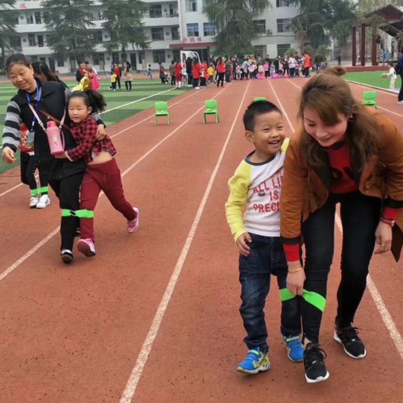 3Pcs Elastic Tie Rope Three Leg Race Bands Cooperative Games For Teamwork Outdoor Activities For Kids And Adults