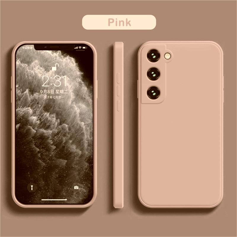 Offizielle Silikon-Telefonhülle für Samsung Galaxy S25 S24 S23 S22 S21 S20 Ultra FE Plus A35 A55 A06 A16 Stoßfeste Rückseite Funda