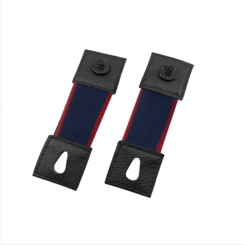 Adjustable Elastic Shirt Sleeve Bands with Non-Slip Cuff Holders -Fixed Button Closure for Men's Formal & Casual Attire