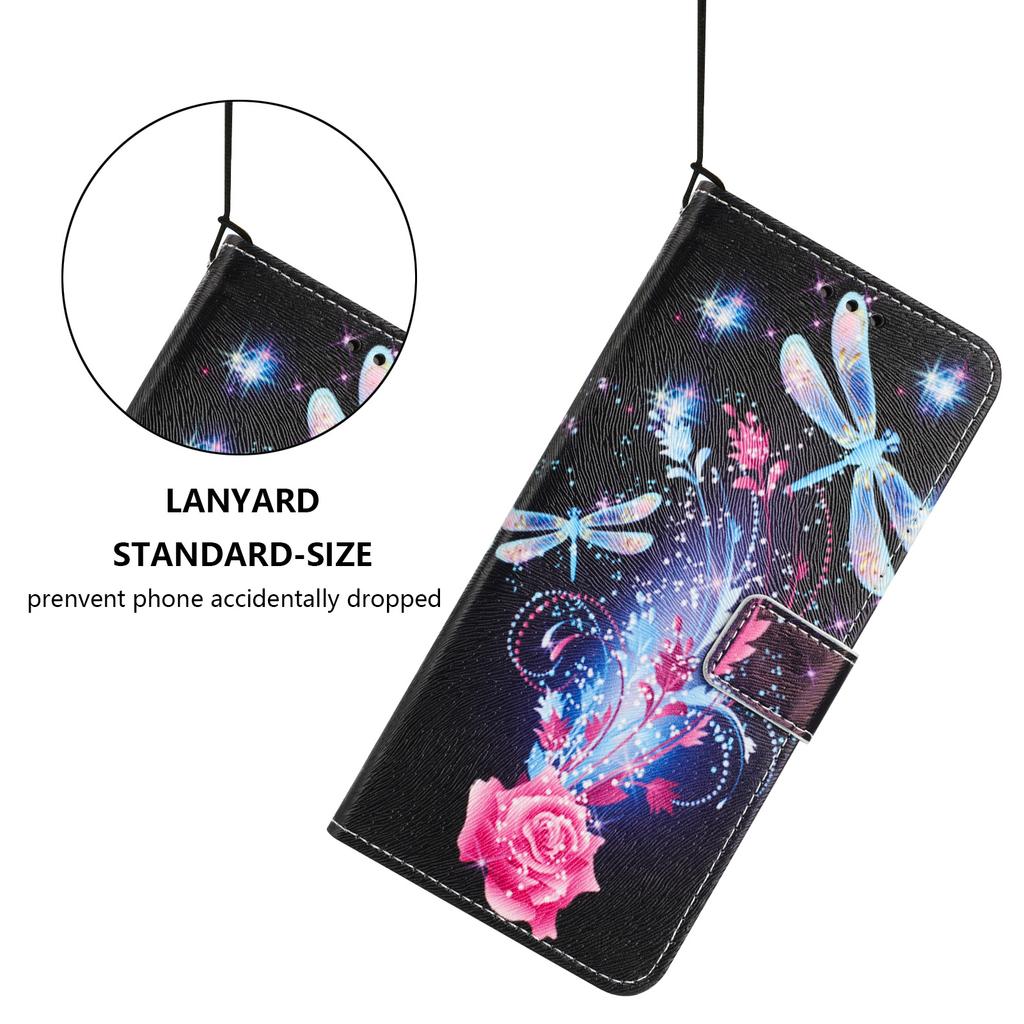 YX-2501 For Xiaomi 15 Ultra Case Pattern Printing PU Leather Wallet Phone Cover with Lanyard