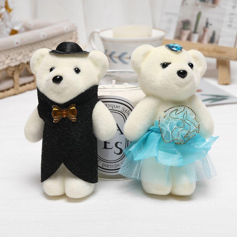 10pcs Foam Bear Bear Plush Foam Toys Couple Bear Cartoon Bouquet Doll Valentine's Day