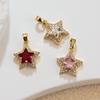 18k Gold-Filled Micro-Paved Zircon Star Pendant DIY Necklace & Earring Materials