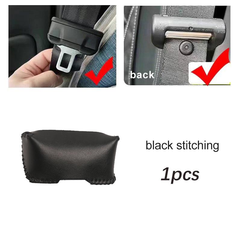 Universal Car Seat Belt Buckle Clip Protector leather Interior Button Case Anti-Scratch Cover Safety Car Accessories