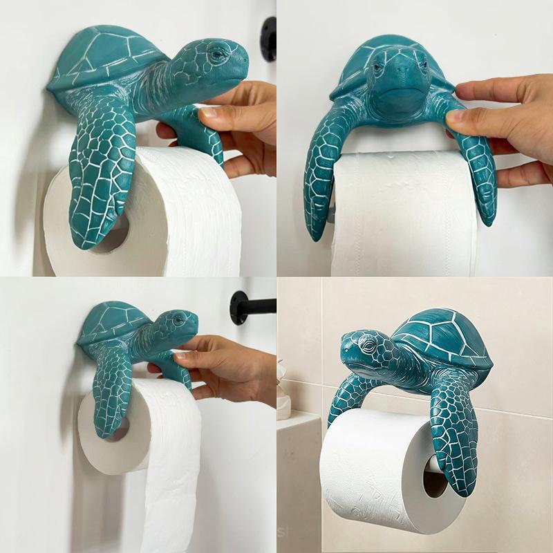 Portarotolo Carta Igienica Tartaruga Marina Cartone Animato Divertente Porta Rotolo Carta Igienica Bagno Novità Carino Supporto Per Casa Cucina Bagno