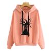 2025 spring and autumn new Halloween European and American pattern printing hooded long-sleeved street sweater woman