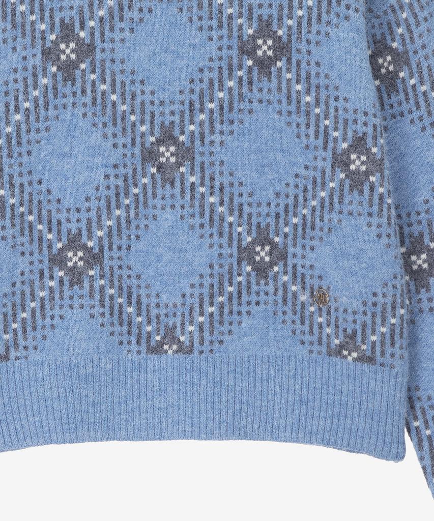 MIND BRIDGE WOMEN [W] Check Jacquard Knit