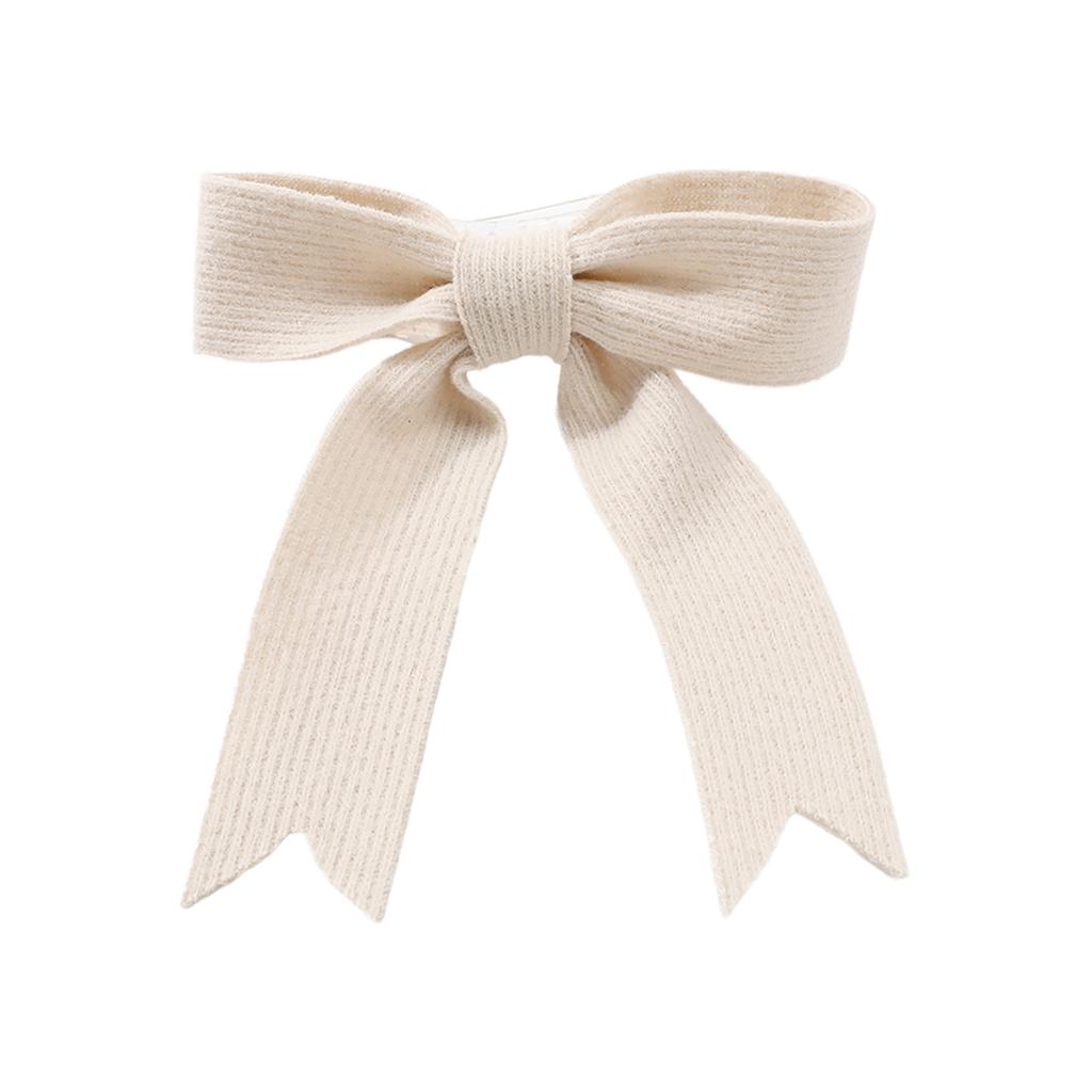 1 Stück Herbst und Winter Einfacher Wollstrick Schwalbenschwanz Schleife Streamer Haarspange Haarornament ist für Frauen zum Tragen geeignet