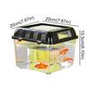 Plastic Fish Bowl Handheld Reptile Carrier Peractical Portable Fish Tank  Aquarium
