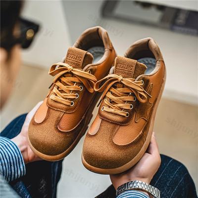 Fashion Men's Retro Design Fashion Trend Casual Low Top Thick Soled Shoes 2025 Autumn New Comofrtable Versatile Lace Up Chunky sneakers