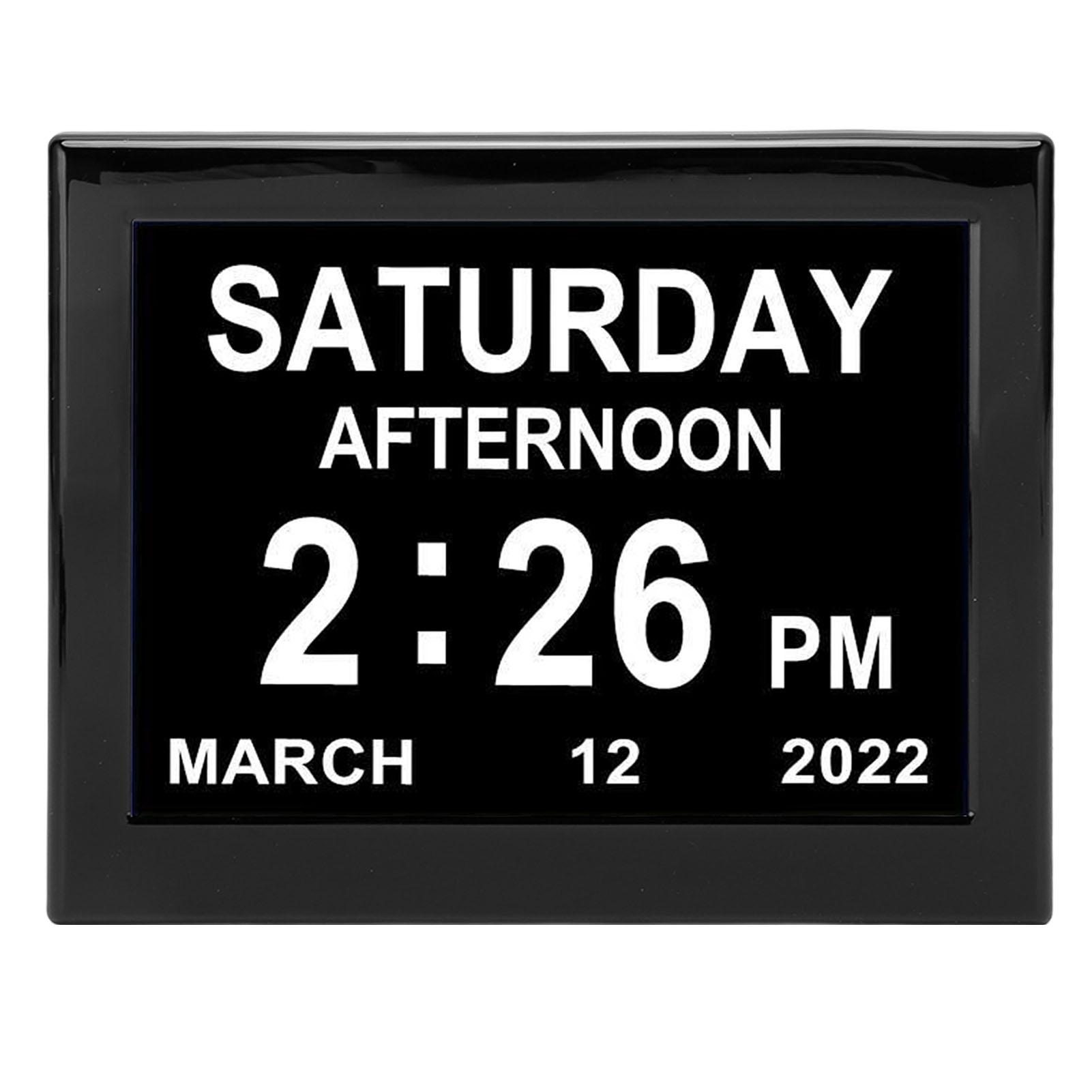 

8-дюймовый цифровой календарь на 3 группы, напоминания о приеме лекарств, 12 групп, электронный будильник US Plug