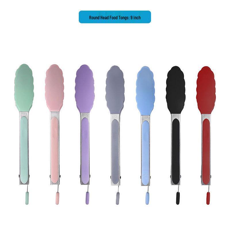 Silicone Kitchen Utensils Set: Ladle, Spatula, Scraper, Turner, Oil & Basting Brushes, Whisk, Tongs