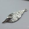 10PCS Silvery Plant Leaf Charming Pendants DIY Vintage Jewelry for Necklace Bracelet Making Accessaries