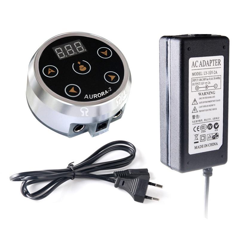 Tattoo-Netzteil, Aluminium-LED-Display, leichter Tattoo-Maschinen-Akku für Liner Shader
