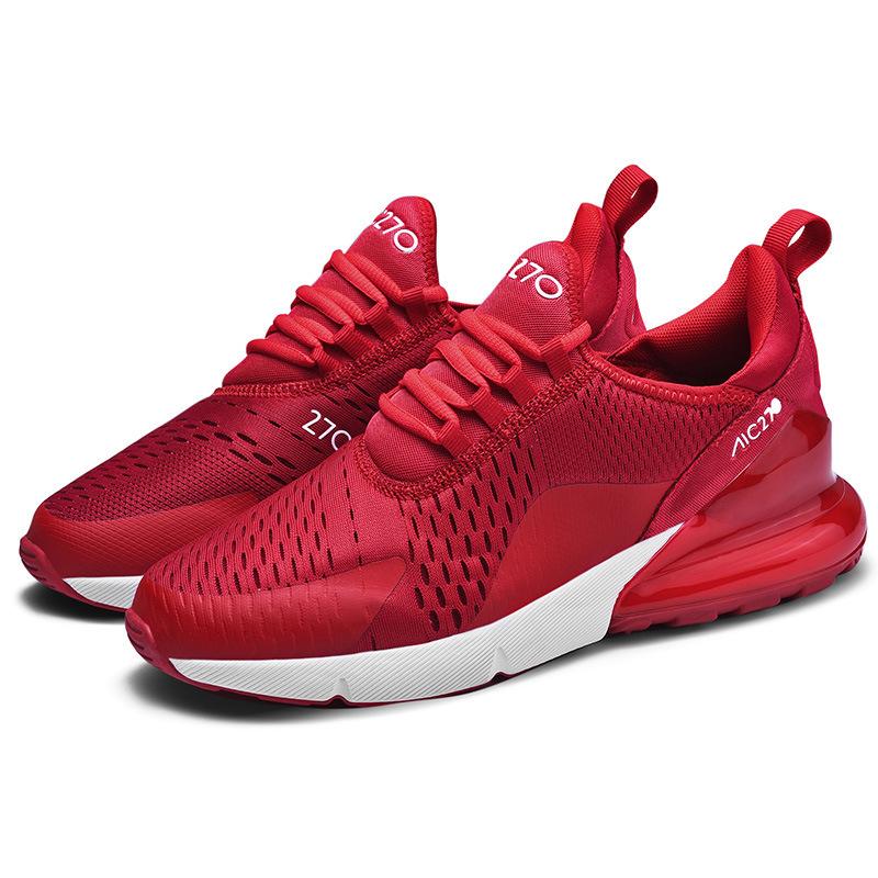 Foreign Trade Couple Versatile Fashion Cherry Blossom Powder Air Cushion Height Increase Running Shoes Breathable Casual Lightweight Non-slip Jogging