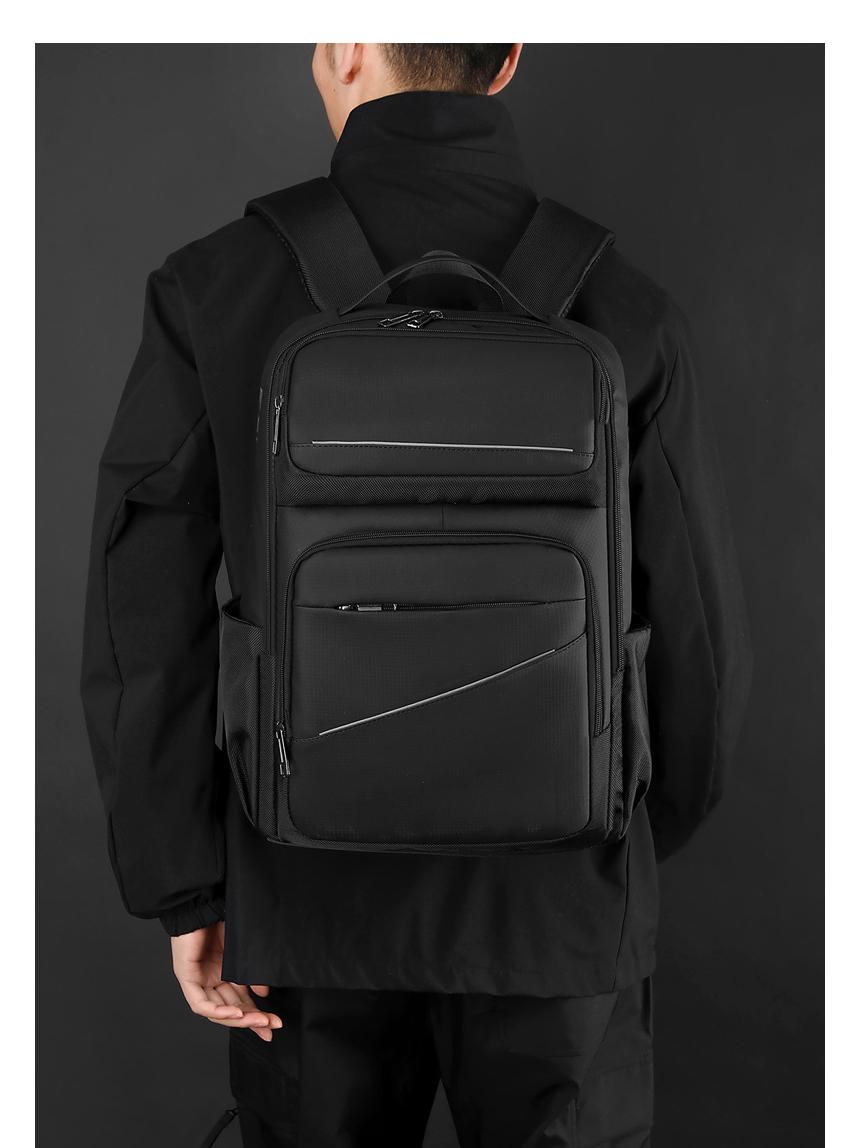 

Men s High-End Large Capacity Fashion Commuter Backpack 30x18x46 cm чорний