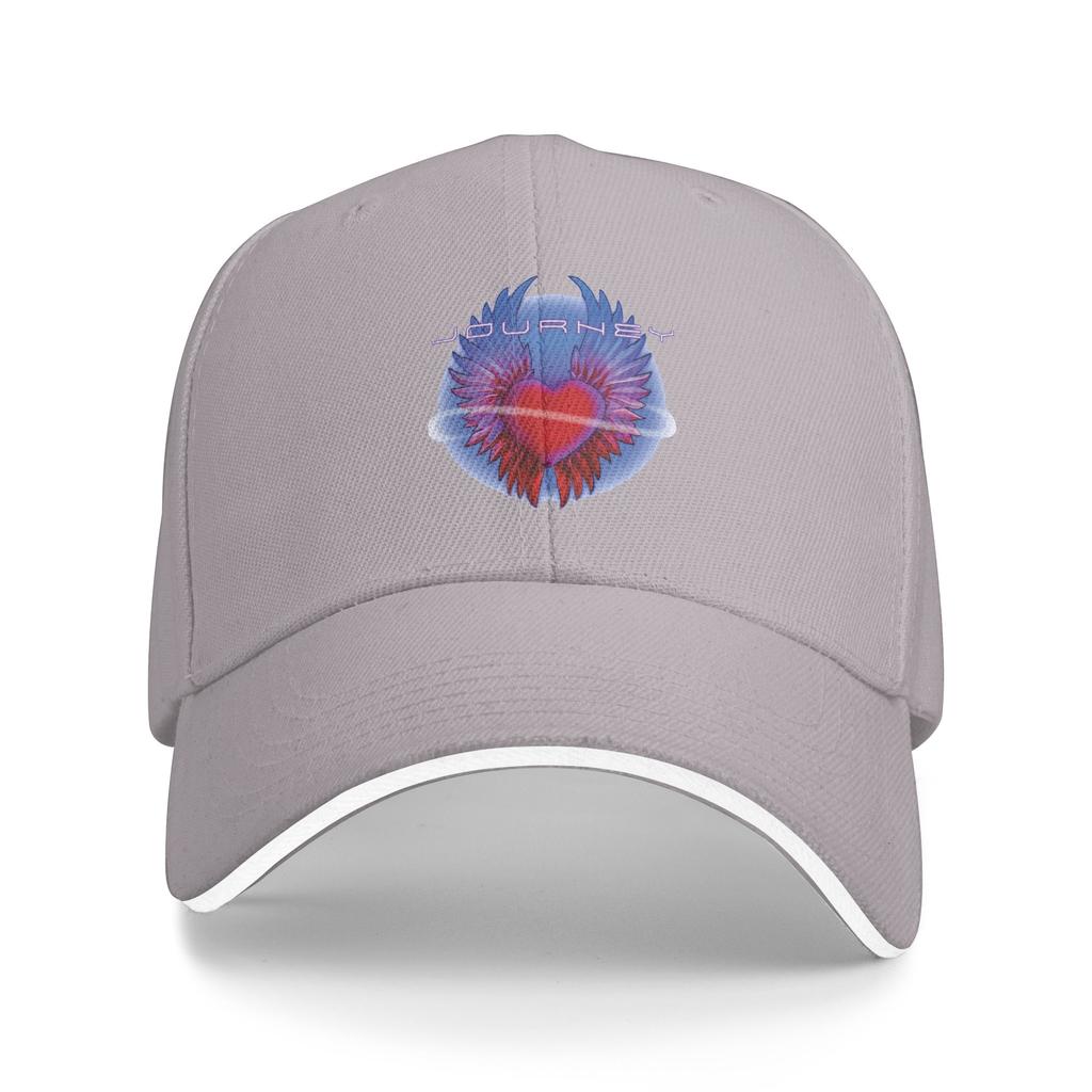 Journey Band Winged Heart Music Band Sun Baseball Cap Summer Streetwear Trucker Hat For FeUnisex Unisex Running Baseball Caps