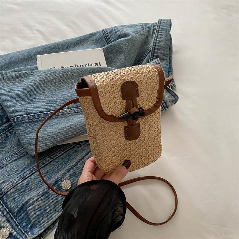 

Stylish Woven Crossbody Bag For Women Summer 2024 Trendy Chic Design хакі
