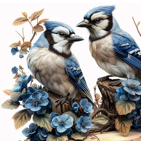 Garden Stake Blue Bird with High-Definition Printing Weather-Resistant Acrylic Garden