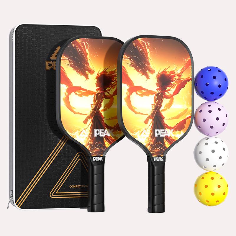 Peak Fiberglass Pickleball Racket for Adults & Kids - Professional Grade