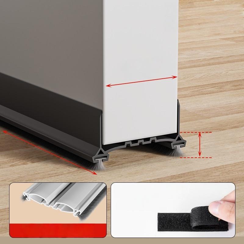 1PC Weather Stripping Door Seal Strip with Brush Anti-Cold Dustproof Insect Againest Sealing Strip Door Draft Gap Filler