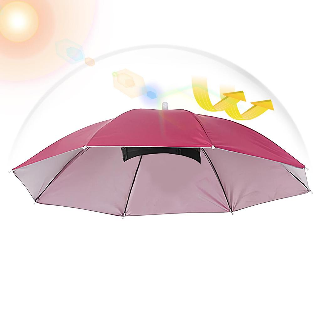 Head Wearing Umbrella For Men And Women Outdoor Folding Sunny Umbrella Outdoor Sunshade Windproof Umbrella Folding Hat Umbrella