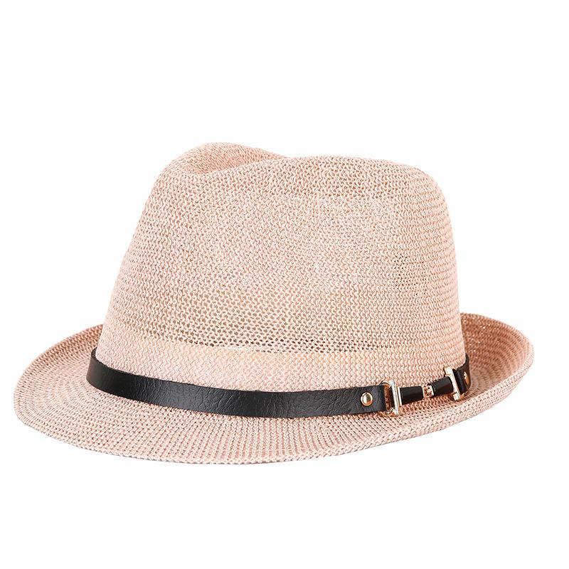 Hat Summer Top Hat European and American Version of Grass Yarn Sunshade Neutral Male and Female Jazz Hat
