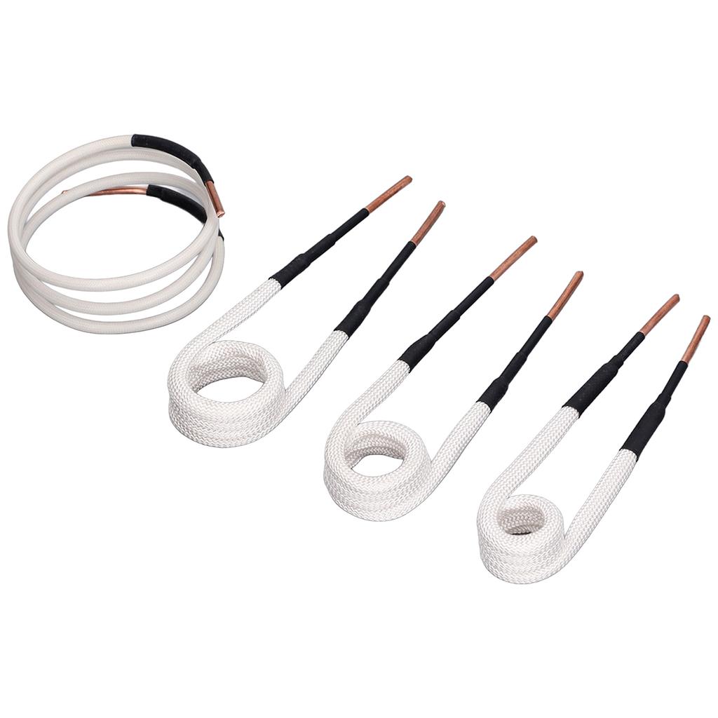 4KS Indukční ohřívací cívky 3,0mm Měděné jádro Elektrická indukční ohřívací cívka Sada pro demontáž matic a šroubů