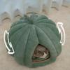 Kürbis-Katzenbett, Haustierhaus, geschlossenes Katzennest, tiefer Schlafkomfort im Winter, Katzenbett, Haustierzelt für Kätzchen, kleine Hunde, Heimtierbedarf