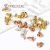50/100Psc/Lots Gold Earring Backs For Studs 14K Gold Plated Earrings Stoppers,Caps For Earrings DIY Jewelry Making Supplies