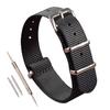 10mm Black Nylon Watch Strap Replacement Band for One Piece [MZBUTIQ]