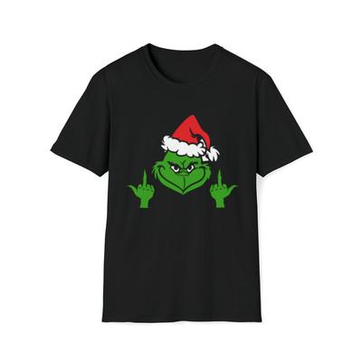 The Grinch Middle Finger Holiday Tee Unisex T-shirt