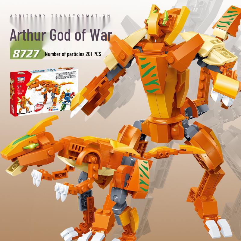 Dinosaur Robot Transformation Building Kit - Children s Educational Mecha Toy Box