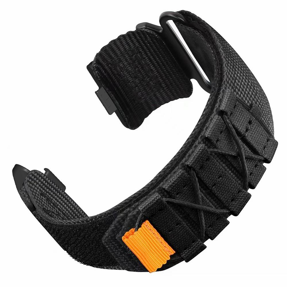 

For Huawei Watch Fit 3 Adjustable Strap Nylon Magic Tape Watch Band Black