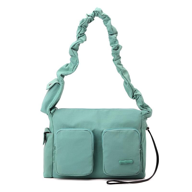 Neuer Design-Sinn einfache Damen-Tasche plissiert lässig vielseitig Nische Schulter Achseltasche