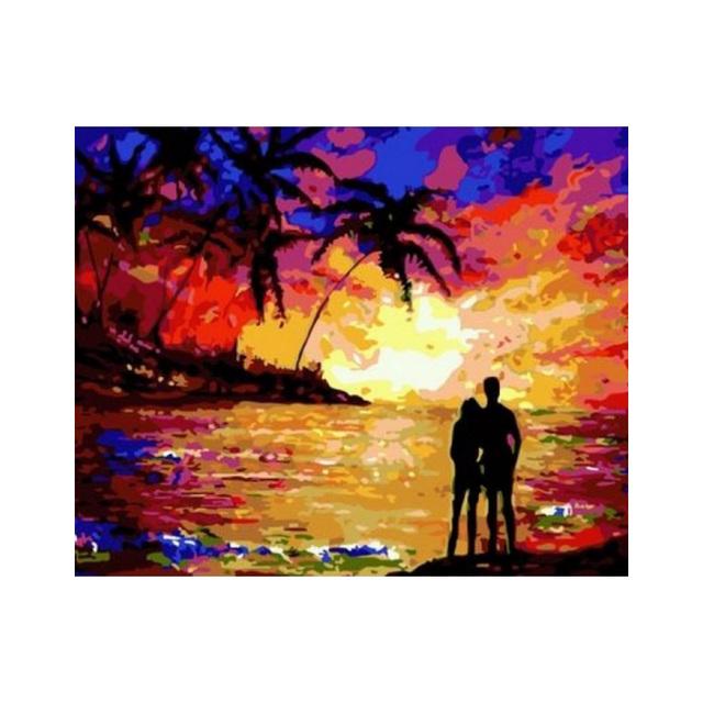 Landschaft Landschaft Leinwand Malerei Romantische Urlaub Paar Bilder Wohnzimmer Schlafzimmer Moderne Wohnkultur Wand Kunst