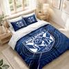 Bedding Set 1 Duvet Cover 2 Pillowcases Canterbury-Bankstown Bulldogs Print Bedroom Home Decoration