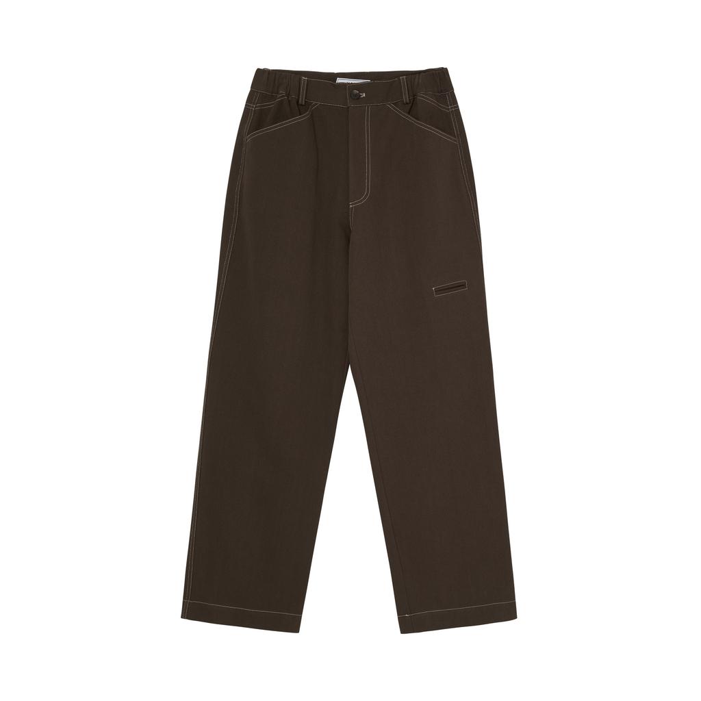 Moseu Stitch Setup Pants_Brown