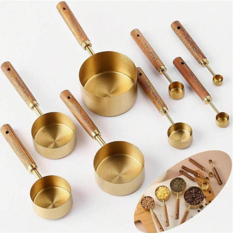Stainless Steel Measuring Cup and Spoon Set
